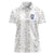 Custom York Minstrel Spirit Women Polo Shirt Norse Viking Pattern White Version - Wonder Print Shop