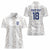 Custom York Minstrel Spirit Women Polo Shirt Norse Viking Pattern White Version - Wonder Print Shop