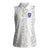 Custom York Minstrel Spirit Women Sleeveless Polo Shirt Norse Viking Pattern White Version - Wonder Print Shop