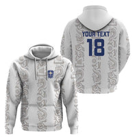 Custom York Minstrel Spirit Zip Hoodie Norse Viking Pattern White Version - Wonder Print Shop