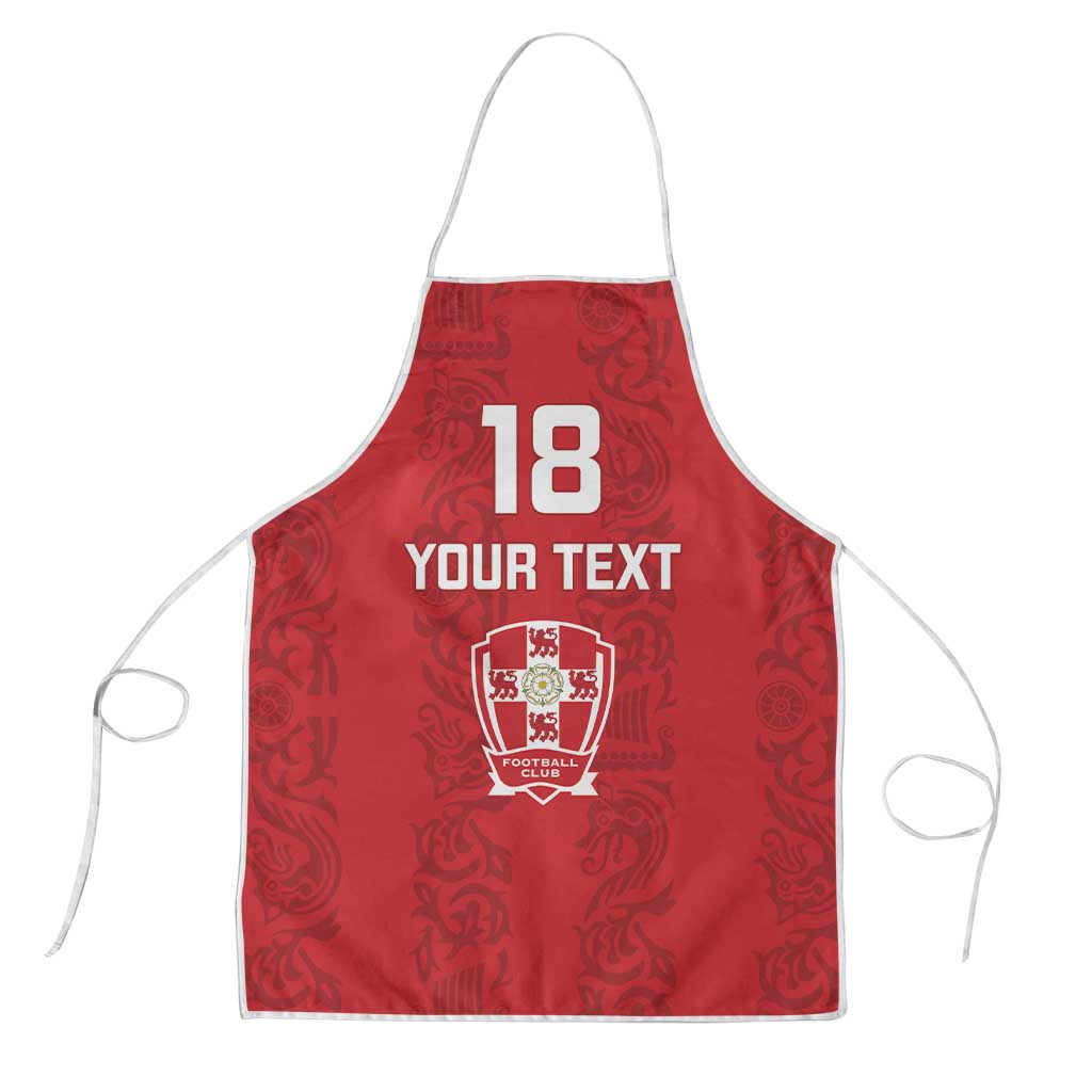 Custom York Minstrel Spirit Apron Norse Viking Pattern Red Version - Wonder Print Shop