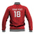 Custom York Minstrel Spirit Baseball Jacket Norse Viking Pattern Red Version - Wonder Print Shop