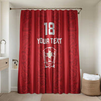 Custom York Minstrel Spirit Bathroom Set Norse Viking Pattern Red Version - Wonder Print Shop