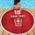 Custom York Minstrel Spirit Beach Blanket Norse Viking Pattern Red Version - Wonder Print Shop