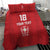 Custom York Minstrel Spirit Bedding Set Norse Viking Pattern Red Version - Wonder Print Shop