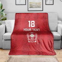 Custom York Minstrel Spirit Blanket Norse Viking Pattern Red Version - Wonder Print Shop