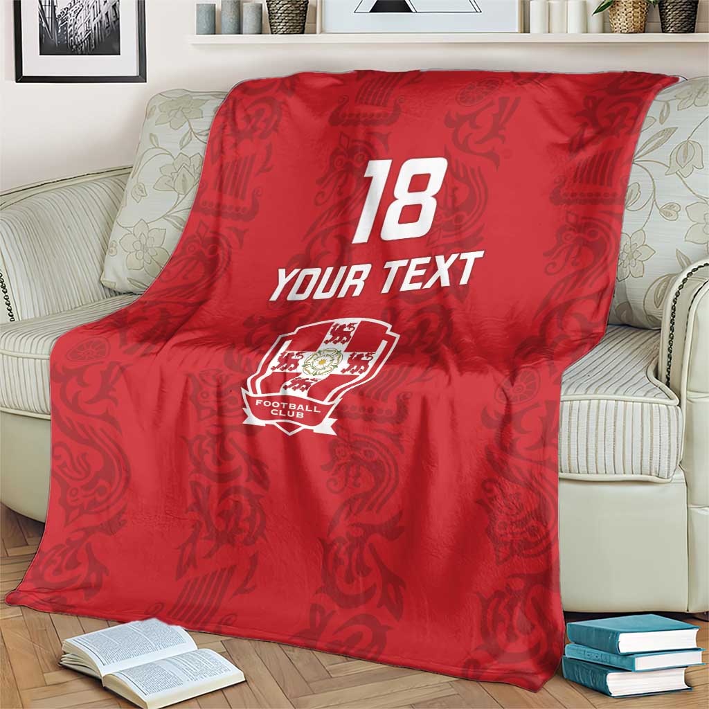 Custom York Minstrel Spirit Blanket Norse Viking Pattern Red Version - Wonder Print Shop