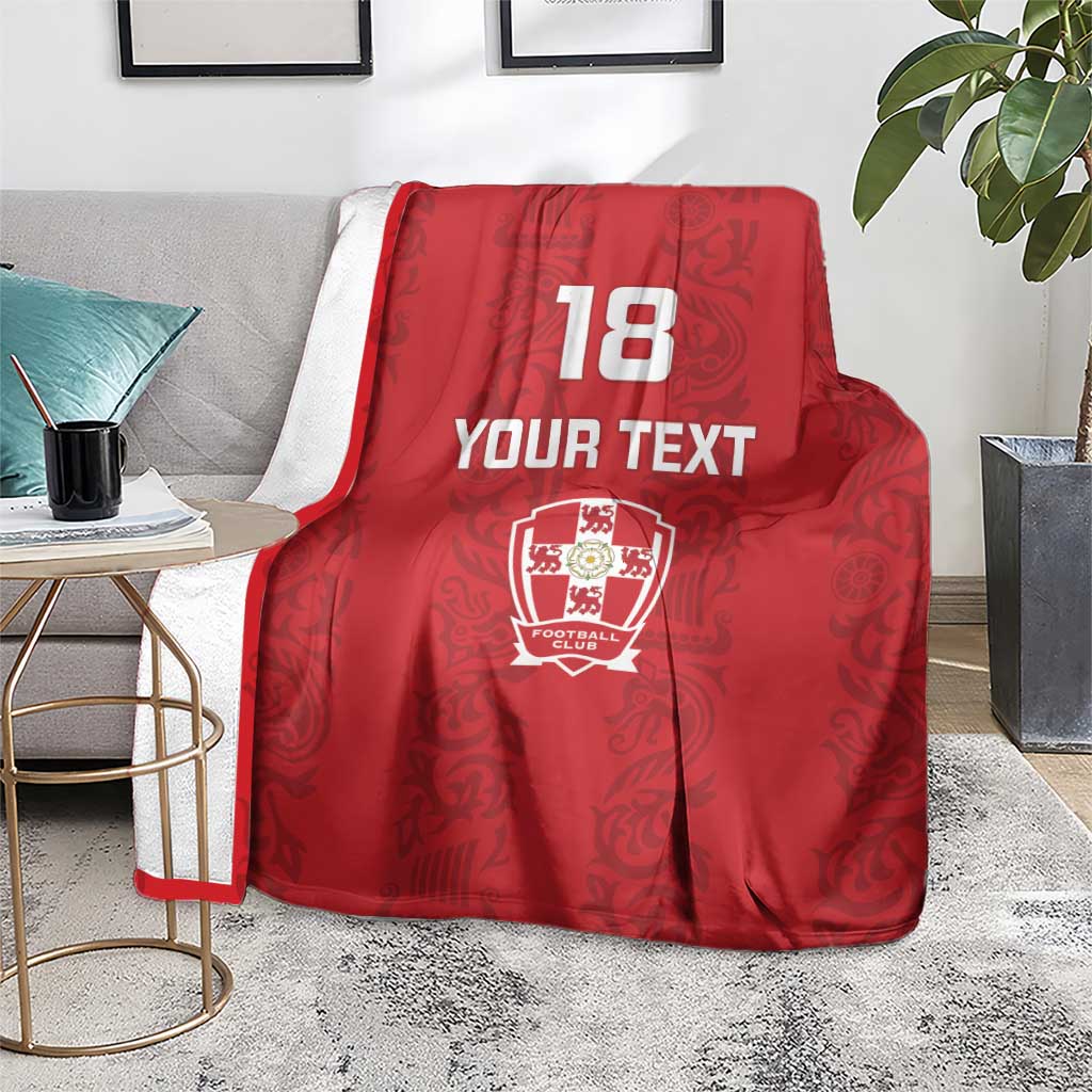 Custom York Minstrel Spirit Blanket Norse Viking Pattern Red Version - Wonder Print Shop