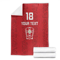 Custom York Minstrel Spirit Blanket Norse Viking Pattern Red Version - Wonder Print Shop