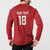 Custom York Minstrel Spirit Button Sweatshirt Norse Viking Pattern Red Version - Wonder Print Shop