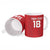 Custom York Minstrel Spirit Ceramic Mug Norse Viking Pattern Red Version - Wonder Print Shop