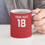 Custom York Minstrel Spirit Ceramic Mug Norse Viking Pattern Red Version - Wonder Print Shop