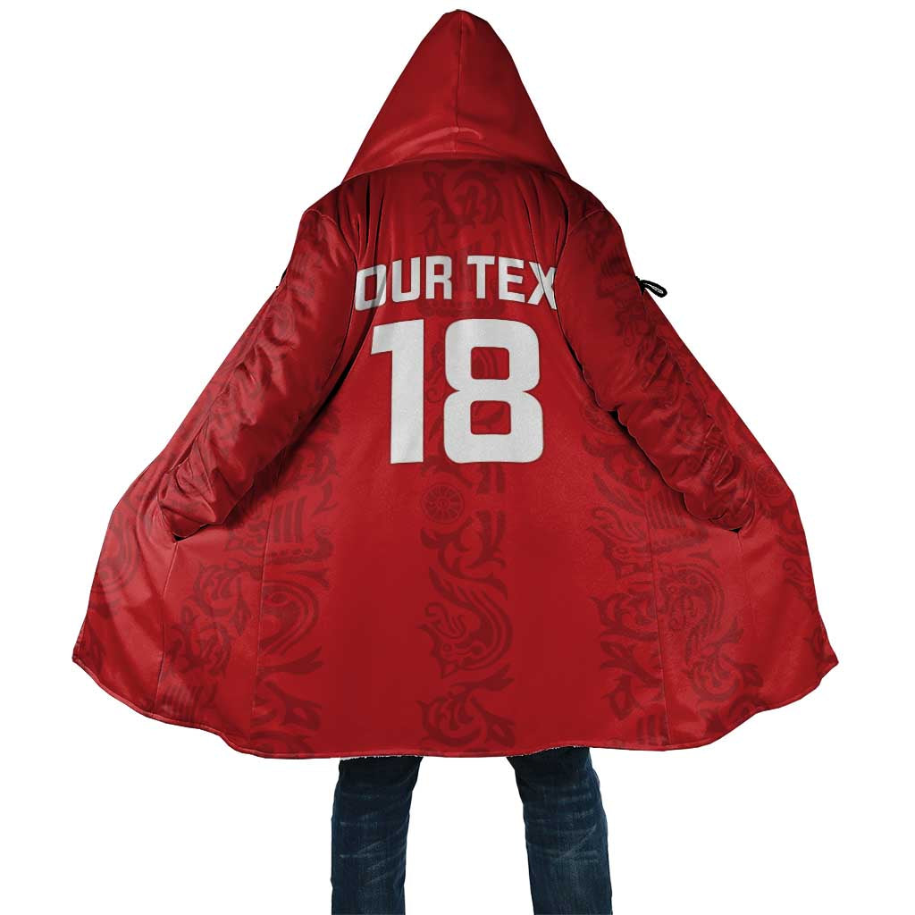 Custom York Minstrel Spirit Cloak Norse Viking Pattern Red Version - Wonder Print Shop