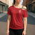 Custom York Minstrel Spirit Cross Shoulder Shirt Norse Viking Pattern Red Version - Wonder Print Shop