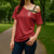 Custom York Minstrel Spirit Cross Shoulder Shirt Norse Viking Pattern Red Version - Wonder Print Shop