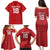 Custom York Minstrel Spirit Family Matching Puletasi and Hawaiian Shirt Norse Viking Pattern Red Version - Wonder Print Shop