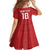 Custom York Minstrel Spirit Family Matching Short Sleeve Bodycon Dress and Hawaiian Shirt Norse Viking Pattern Red Version - Wonder Print Shop