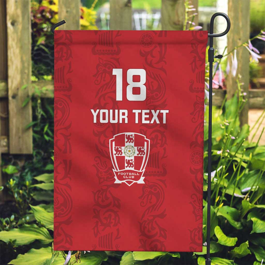 Custom York Minstrel Spirit Garden Flag Norse Viking Pattern Red Version - Wonder Print Shop