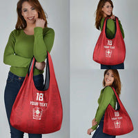 Custom York Minstrel Spirit Grocery Bag Norse Viking Pattern Red Version - Wonder Print Shop