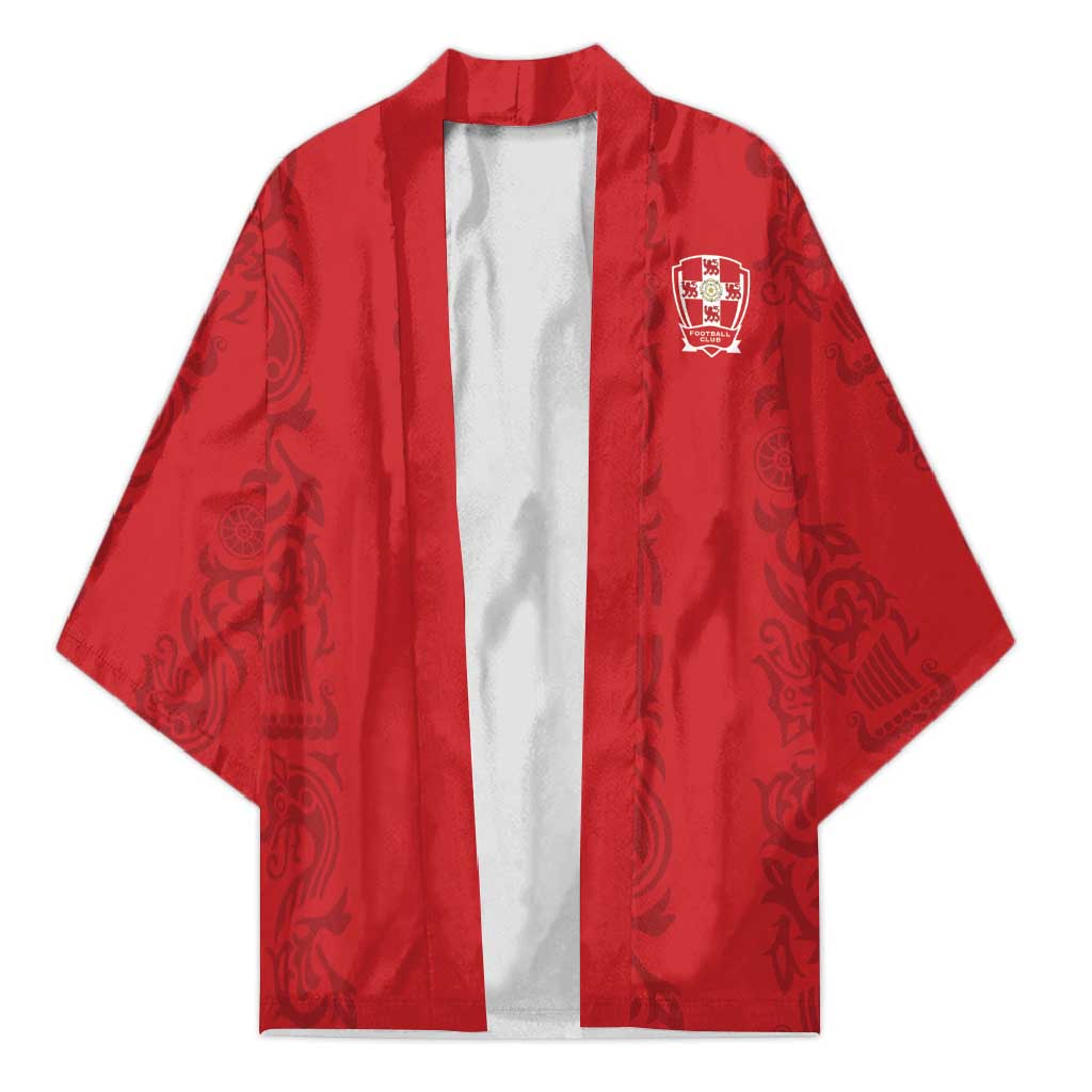 Custom York Minstrel Spirit Kimono Norse Viking Pattern Red Version - Wonder Print Shop