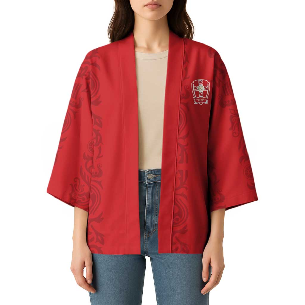 Custom York Minstrel Spirit Kimono Norse Viking Pattern Red Version - Wonder Print Shop