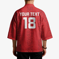 Custom York Minstrel Spirit Kimono Norse Viking Pattern Red Version - Wonder Print Shop