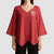 Custom York Minstrel Spirit Kimono Sleeve Blouse Norse Viking Pattern Red Version - Wonder Print Shop