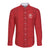 Custom York Minstrel Spirit Long Sleeve Button Shirt Norse Viking Pattern Red Version - Wonder Print Shop