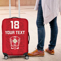 Custom York Minstrel Spirit Luggage Cover Norse Viking Pattern Red Version - Wonder Print Shop