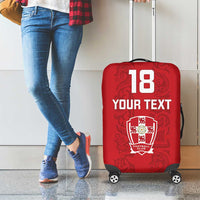 Custom York Minstrel Spirit Luggage Cover Norse Viking Pattern Red Version - Wonder Print Shop