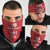 Custom York Minstrel Spirit Neck Gaiter Norse Viking Pattern Red Version - Wonder Print Shop