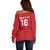 Custom York Minstrel Spirit Off Shoulder Sweater Norse Viking Pattern Red Version - Wonder Print Shop