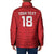 Custom York Minstrel Spirit Padded Jacket Norse Viking Pattern Red Version - Wonder Print Shop