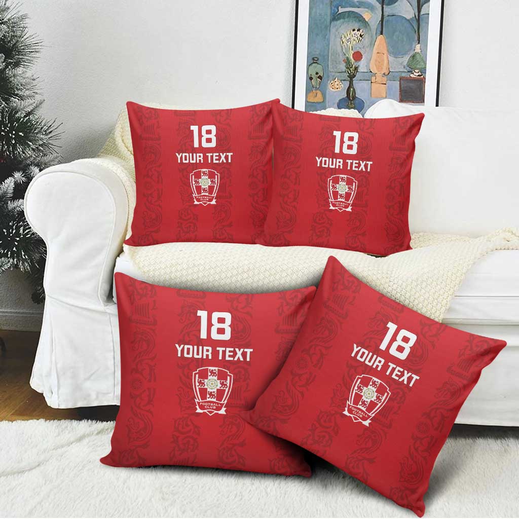 Custom York Minstrel Spirit Pillow Cover Norse Viking Pattern Red Version - Wonder Print Shop
