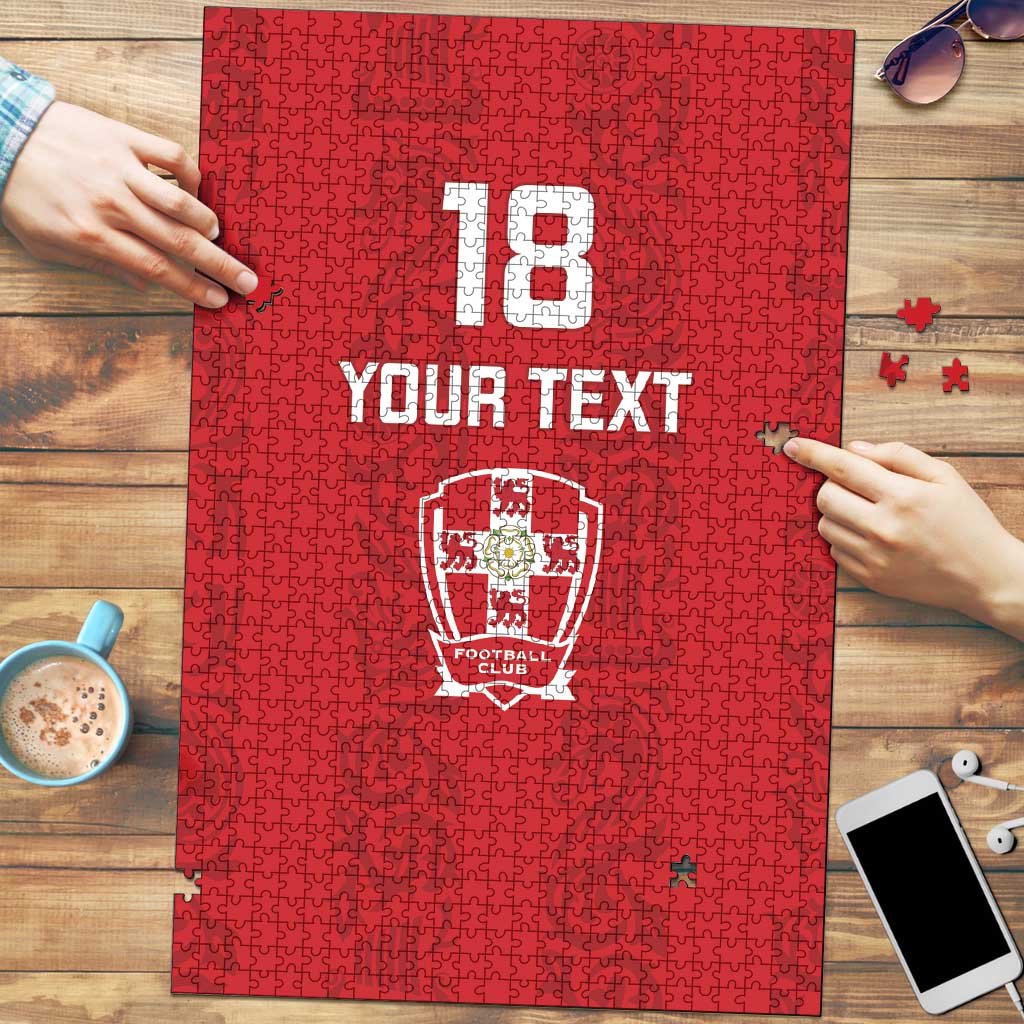 Custom York Minstrel Spirit Puzzle Norse Viking Pattern Red Version - Wonder Print Shop