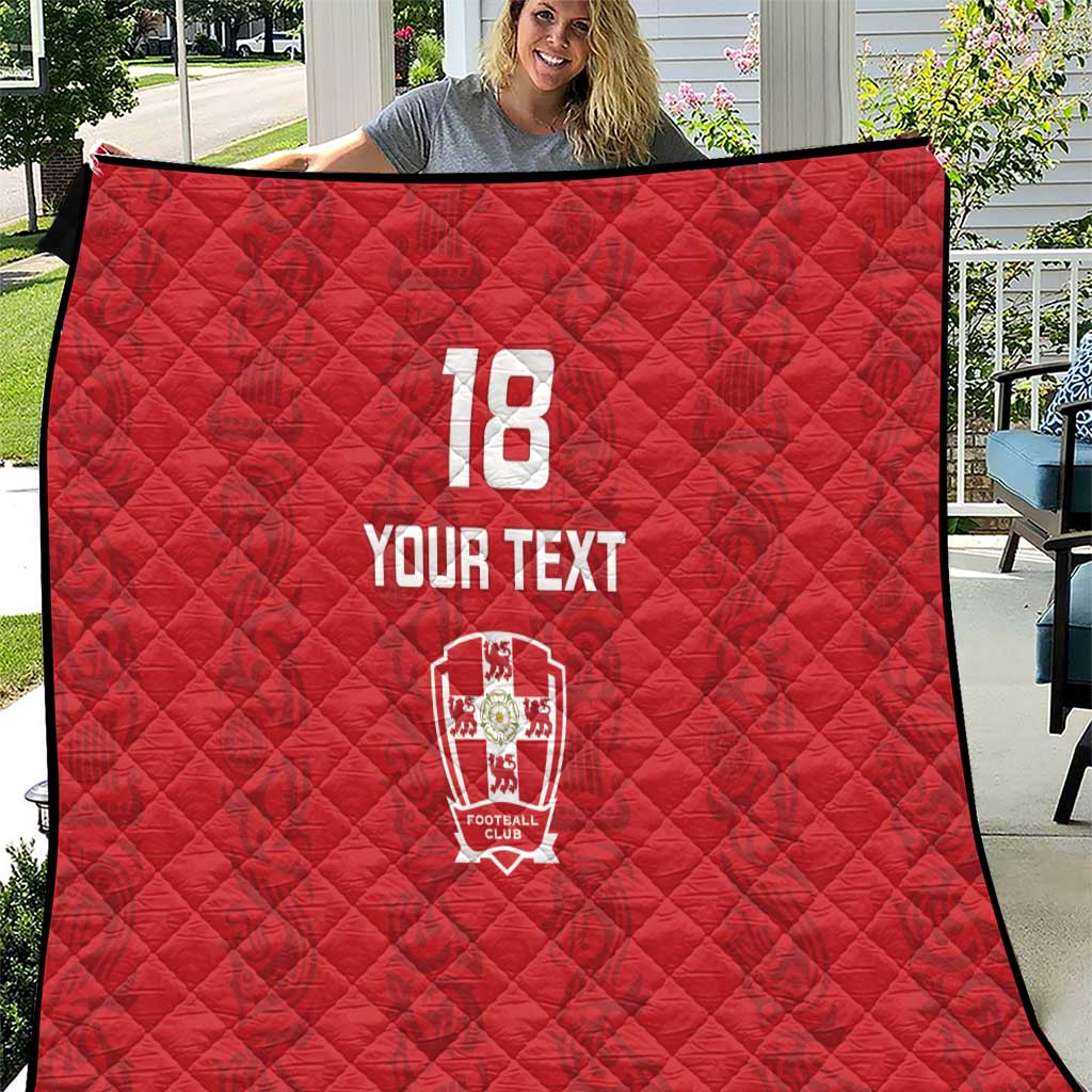 Custom York Minstrel Spirit Quilt Norse Viking Pattern Red Version - Wonder Print Shop