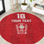 Custom York Minstrel Spirit Round Carpet Norse Viking Pattern Red Version - Wonder Print Shop