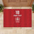 Custom York Minstrel Spirit Rubber Doormat Norse Viking Pattern Red Version - Wonder Print Shop