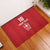 Custom York Minstrel Spirit Rubber Doormat Norse Viking Pattern Red Version - Wonder Print Shop
