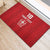 Custom York Minstrel Spirit Rubber Doormat Norse Viking Pattern Red Version - Wonder Print Shop