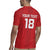 Custom York Minstrel Spirit Rugby Jersey Norse Viking Pattern Red Version - Wonder Print Shop