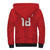 Custom York Minstrel Spirit Sherpa Hoodie Norse Viking Pattern Red Version - Wonder Print Shop