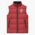 Custom York Minstrel Spirit Sleeveless Puffer Jacket Norse Viking Pattern Red Version - Wonder Print Shop