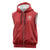 Custom York Minstrel Spirit Sleeveless Zip Hoodie Norse Viking Pattern Red Version - Wonder Print Shop