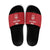 Custom York Minstrel Spirit Slide Sandals Norse Viking Pattern Red Version - Wonder Print Shop
