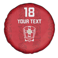 Custom York Minstrel Spirit Spare Tire Cover Norse Viking Pattern Red Version - Wonder Print Shop