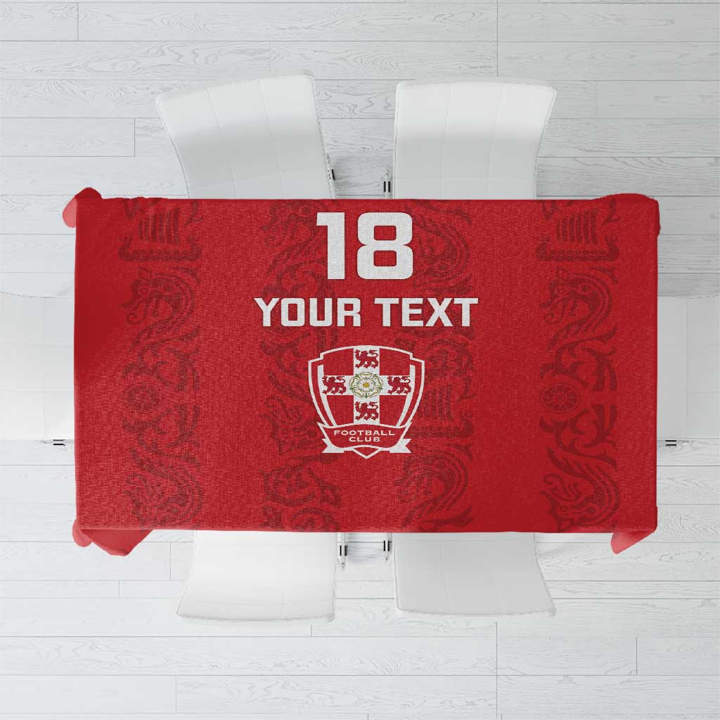 Custom York Minstrel Spirit Tablecloth Norse Viking Pattern Red Version - Wonder Print Shop