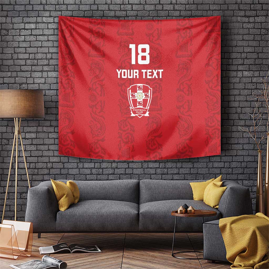 Custom York Minstrel Spirit Tapestry Norse Viking Pattern Red Version - Wonder Print Shop