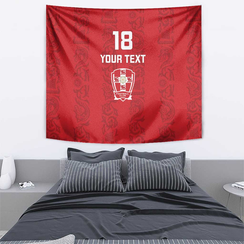 Custom York Minstrel Spirit Tapestry Norse Viking Pattern Red Version - Wonder Print Shop