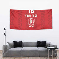 Custom York Minstrel Spirit Tapestry Norse Viking Pattern Red Version - Wonder Print Shop